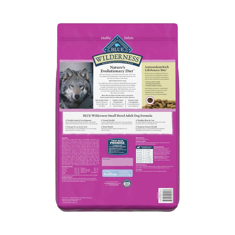 Blue Buffalo Wilderness High Protein Natural Adult Small Breed Dry Dog Food with Chicken, 3 of 11