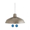 Progress Lighting, Sanabria, 1-Light Pendant, Brushed Nickel, Spun Metal Shade - 4 of 4