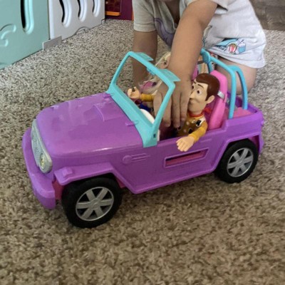 Pink and discount purple barbie jeep