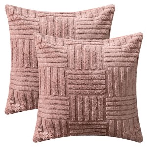 REGALWOVEN Striped Soft Decorative Throw Pillow Covers for Bed Sofa Living Room Farmhouse Home Decor 2 Pcs - 1 of 4