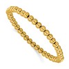 Chisel Stainless Steel Polished Yellow IP-plated 6mm Beaded 8.25" Stretch Bracelet - 2 of 4