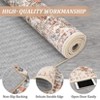 Washable Vintage Area Rug Medallion Distressed Rug Living Room Non-Slip Low Pile Bedroom Kitchen Home Office Carpet - 4 of 4