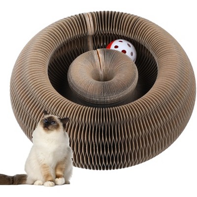 Gsluuk FluffyDream Magic Organ Cat Scratching Board, Interactive Scratch Pad with a Ball