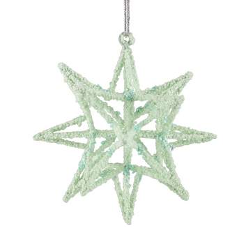 Northlight 6.75" Light Green Starburst Christmas Ornament