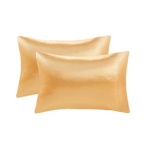 Solid Sheen Wrinkle-Free Polyester Sheet Set, Silky Soft Textile Luxury Elastic Midweight Cooling Sheets, Premium Bedding Set, St. Patrick's Day Deal - 1 of 4