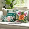 The Lakeside Collection Tropical Embroidered Accent Pillow - 3 of 3