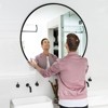 PexFix Classic Round Accent Bathroom Mirror Metal Frame Hanging Wall Mounted Circle Mirror for Wall Decor Vanity Entryway Living Room - 4 of 4