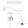 Unique Bargains Cat Teaser with Suction Cup and Bell Fluffy Plume Teasing Sticks - 2 of 4