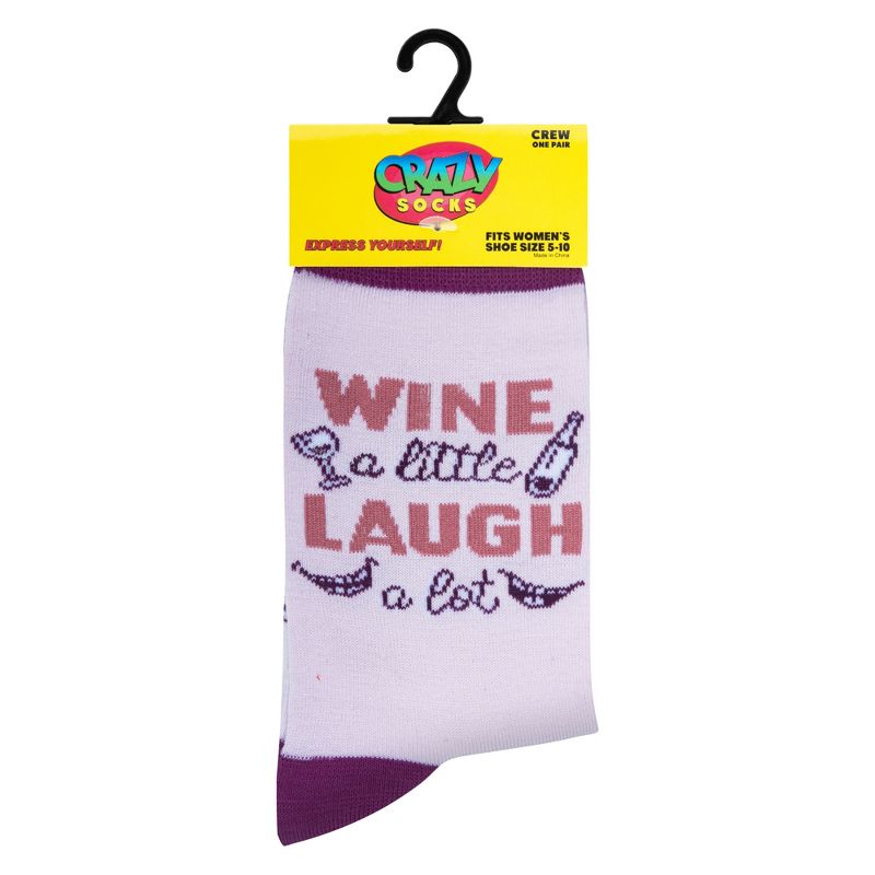 Crazy Socks, Women's, Graphic, Unique Designs, Crew Socks, Cute Silly Funny Cool, 5 of 6