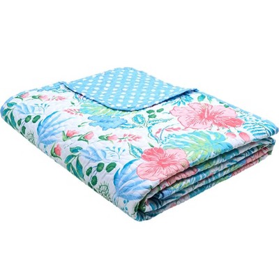 The Lakeside Collection Tropical Garden Quilt Ensemble