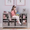 Martha Steward Kids' Reading Nook: Children's Bedroom Bookshelf, Reading Bench and Toy Storage Organizer with Bins - 4 of 4