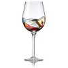 Set of 2 Red Wine Glasses - Bezrat Hand Painted - 2 of 4