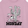 Women's - Peanuts - Spike Cactus Monday Graphic Racerback Tank - 2 of 4