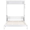 Polibi Queen Wall Bed with Fold-Down Desk, USB Charging Station & LED Lighting - 4 of 4