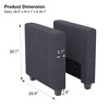 Belffin Corduroy Armrests Modular Sectional Couch Module Parts Convertible Modern Sectional Sofa Couch - 4 of 4