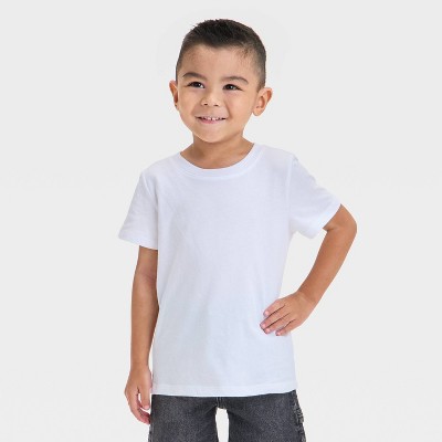 Toddler Boys' Short Sleeve Solid T-Shirt - Cat & Jack™ White 4T