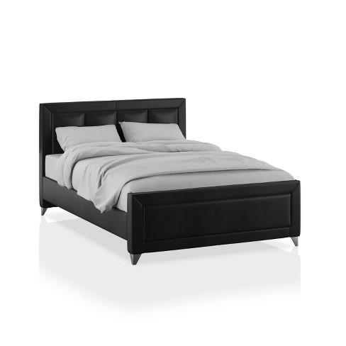 Eastern King Huntington Leatherette, Queen Eastern King Bed Frame For Headboard And Footboard Black