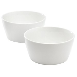 Gibson Selma 2 Piece 5.75 Inch Fine Ceramic Cereal Bowl Set in White - 1 of 4