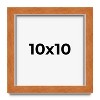 PosterPalooza | Square Classic Brown Picture Frame - UV Acrylic, Foam Board Backing, Hanging Hardware - 2 of 4