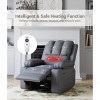 Jojoka 22" Massage Recliner Sofa Chair with Heating and Vibrating, Manual Tilt, Cup Holder and Side Pockets for Living Room and Nursery - 4 of 4