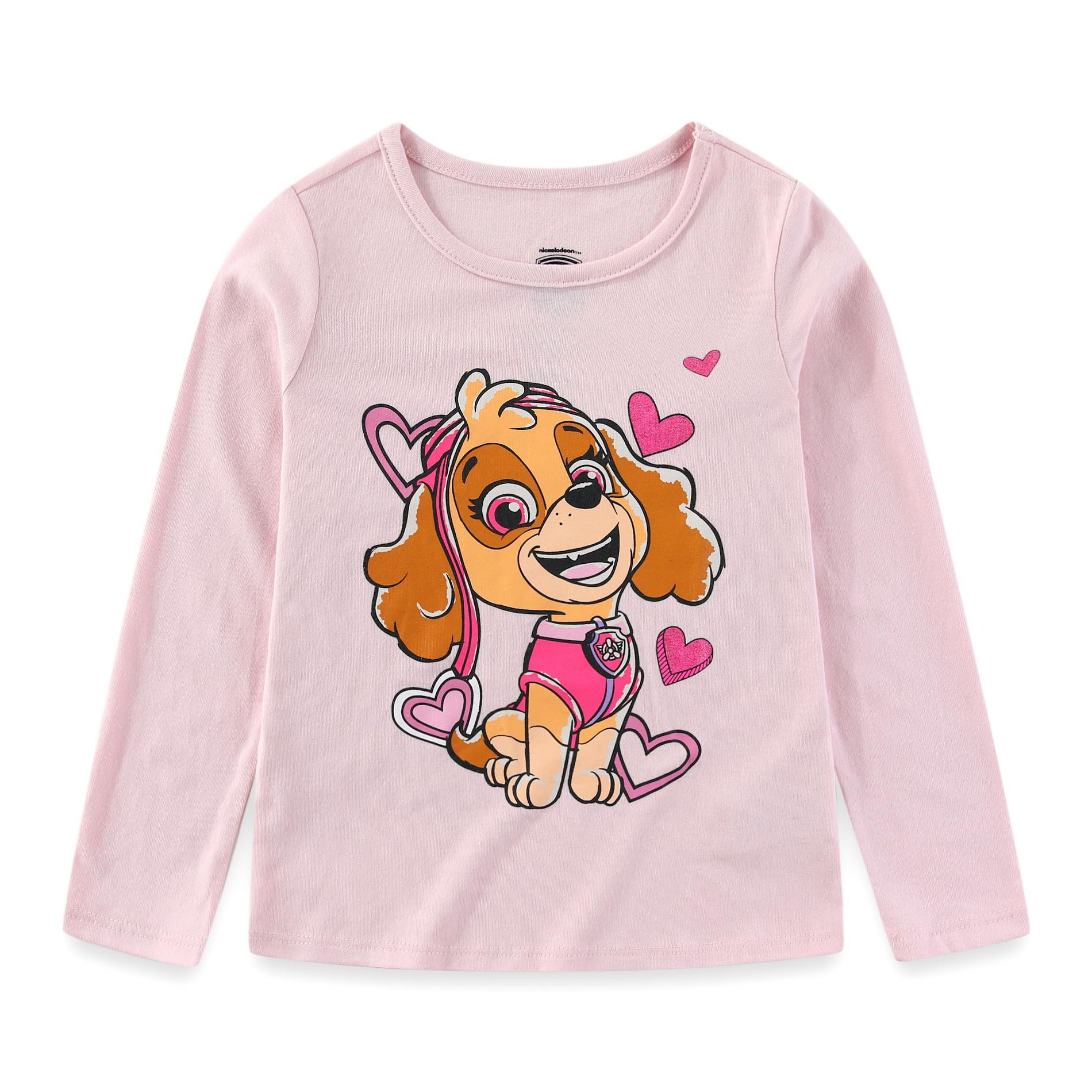 Paw Patrol Skye Girls Long Sleeve Shirt for Toddler and Big Kids