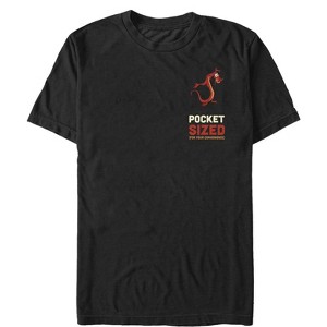 Men's Mulan Mushu Pocket Sized T-Shirt - 1 of 4