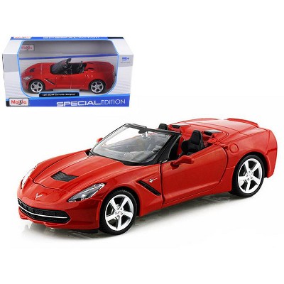 2014 Chevrolet Corvette Stingray Convertible Red 1/24 Diecast Model Car by Maisto