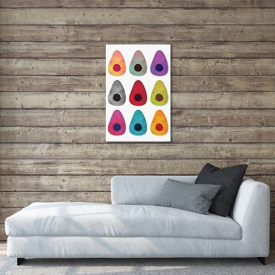 26" x 18" Multicolor Avocado Canvas Art Print