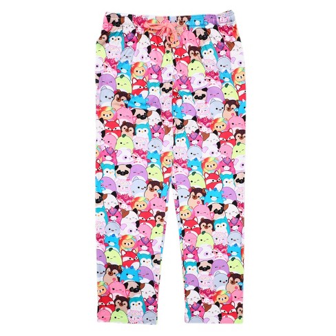 Squishmallows Collection Multi-Colored AOP Women's Sleep Pajama Pants-XXL