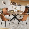 PAKASEPT 5-Piece Round Dining Table Set for 4, 47"Modern Kitchen & Dining Room Tables Coffee Table for Kitchen Living Room - 3 of 4