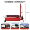 Low Profile Oil Drain Pan, 20 Gallon Oil Drain Pan with Pump, Oil Change Pan with 180W Electric Pump, 8Ft Hose & Folding Handl - 3 of 4