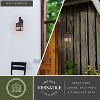 VAXCEL 1 Light Burnished Bronze Rustic Outdoor Wall Lantern Clear Glass, Tree, 13 inch - 3 of 4