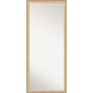 27" x 63" Eva Ambre Framed Full Length Floor/Leaner Mirror Gold - Amanti Art: Modern Polystyrene Rectangle Design - 1 of 4