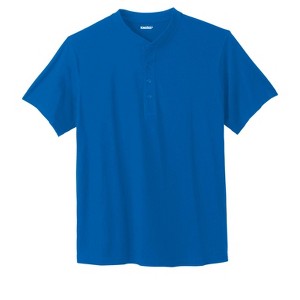 KingSize Men's Big & Tall Shrink-Less Lightweight Henley T-Shirt - 1 of 4