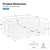 Belffin 9-Piece Modular Sleeper Sectional – Tool-Free Assembly, 2700lb Capacity & Pet-Resistant Velvet - 4 of 4