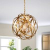 19" x 19" x 52" Verite Chandelier with Globe Metal Shade Gold - Warehouse Of Tiffany - image 2 of 3