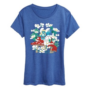 Women's - Smurfs - Nature Short Sleeve Graphic T-Shirt - 1 of 4