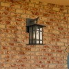 16" Arlington Creek Outdoor Wall Lantern, Seedy Glass, Matte Bronze - EGLO: ETL Listed, Steel Body - 2 of 4