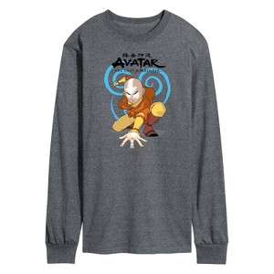Men's - Avatar: The Last Airbender - Aang Swirl Long Sleeve Graphic T-Shirt - 1 of 4