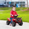 Aosom Kids Ride-on ATV Four Wheeler Car with Real Working Headlights, 6V Battery Powered Motorcycle for 18-36 Months, Black - 3 of 4