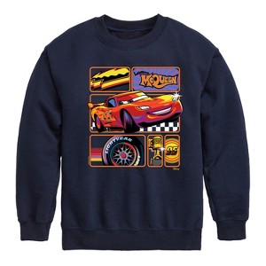Boys' - Disney - Lightning McQueen Best Trophies Graphic Long Sleeve Fleece Sweatshirt - 1 of 4