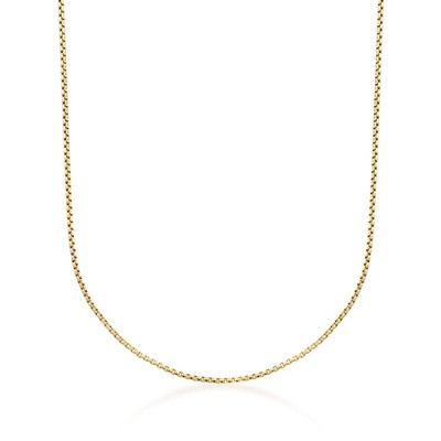 Ross-Simons 1.7mm 14kt Yellow Gold Rounded Box-Chain Necklace