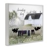 Stupell Industries Laundry Day with Rural Cows Framed Giclee Art, White, 30" x 24" - 2 of 4
