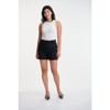 Lafidi Women’s Avia Hi-Rise Tailored Shorts, Flat Front Crepe Fabric, and Slash & Welt Pockets for a Polished Professional Look - 2 of 4