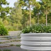 Okak 32/47IN Round Raised Garden Bed with No-Bottom Design, Garden Bed with Metal Frame, Outdoor Planter for Flowers, Herbs, Fruits - 3 of 4