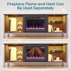 Bestier 70" Electric Fireplace TV Stand for TVs up to 80" LED Entertainment center with 23" Fireplace - 4 of 4