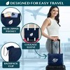 PAVILIA Travel Blanket Pillow Set, Airplane Portable Throw with Arm Hole Compact Soft Bag, Flight Plane Car Travel Gift - 4 of 4