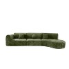 Christopher Knight Home Ilka 140" Modern Fully Compressed Sponge 5 Seater Curved Sectional Sofa - 4 of 4