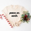 Simply Sage Market Women's Peace On Earth Bold Cursive Short Sleeve Graphic Tee - image 3 of 4