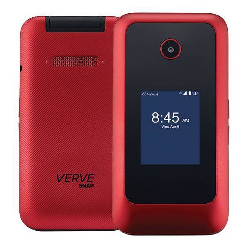 Consumer Cellular Iris, 8GB, Red - Flip Phone 
